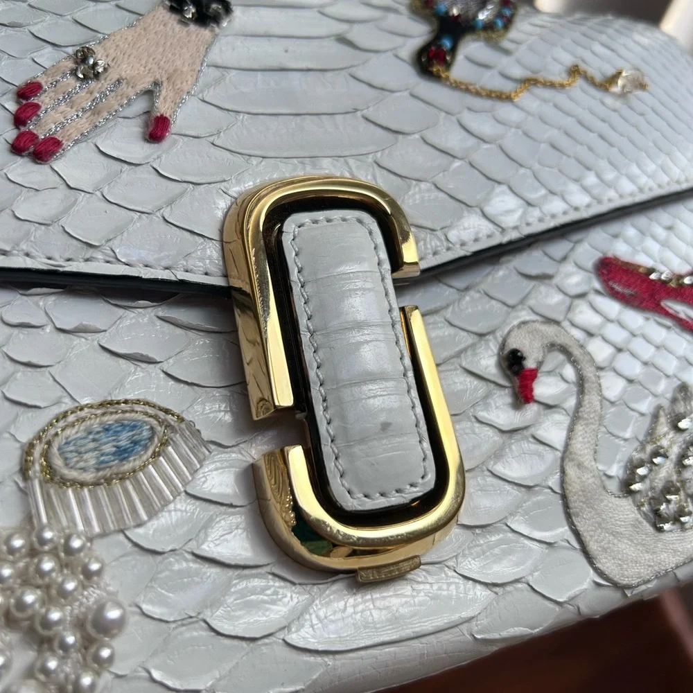 NWT The Marc Jacobs Embroidery Opulent Python Handbag -Read Description- - Picture 17 of 17